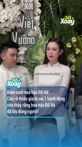 Một hành động từ chồng thiếu gia của hoa hậu Đỗ Hà khiến khán giả cảm thán: lấy đúng người rồi Hà ơi! #dothiha #damcuoidoha #hoahau #tiktokgiaitri #amm 