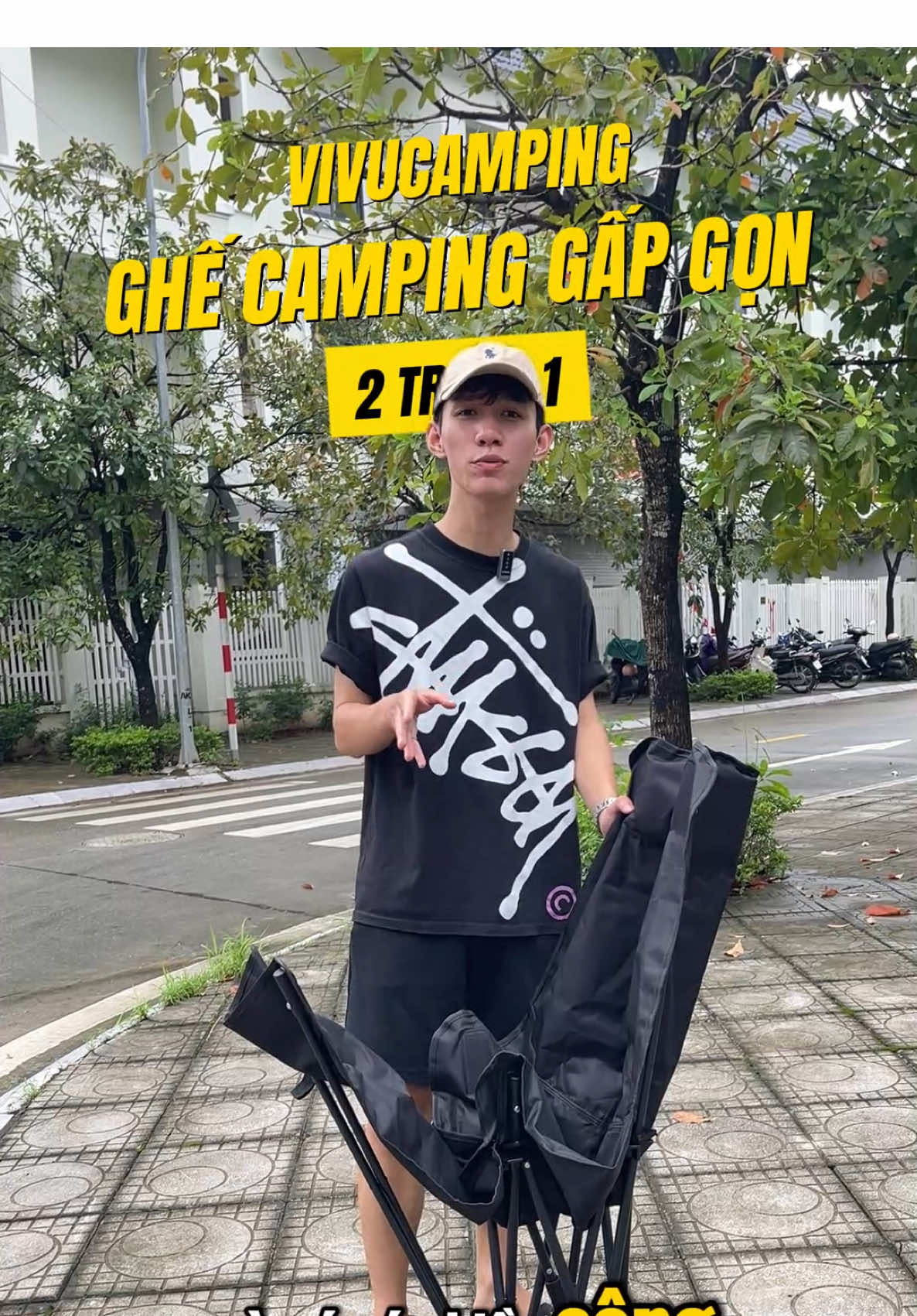 thiết kế nhỏ gọn dễ dàng mang theo chỉ có thể là ghế camping gấp gọn#ghecampinggapgon #vongnguoilon #vivucamping #ghengalung #dodangoai 