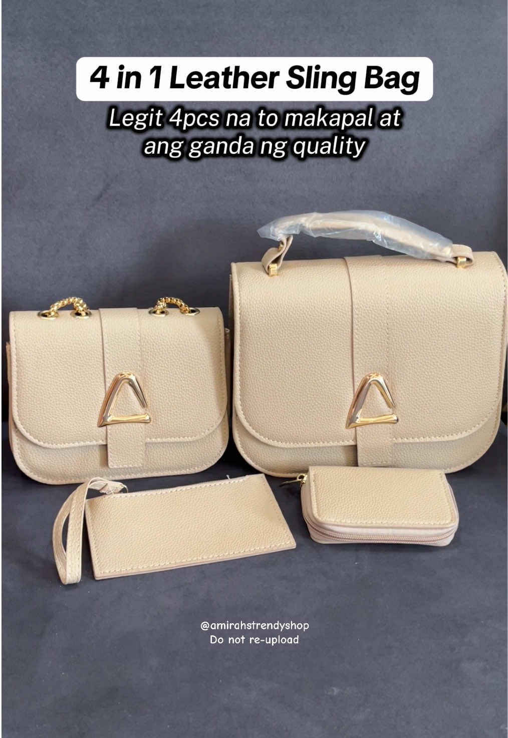 Legit 4 in 1 bag! Apat na piraso na matatanggap mo! Sulit affordable ganda pa ng quality! 😍✨ Perfect din pang gift!🎁 #4in1bag #slingbag #bagforwomen #bagrecommendation #trendingbag 