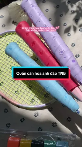 Quấn cán hoa anh đào TNB, 15 màu lựa chọn, quấn cán êm, bám tay #quancanhoaanhdaotnb #quancanhoaanhdao #quancanvotcaulong #quancanchanmeotnb #tnbsport2 