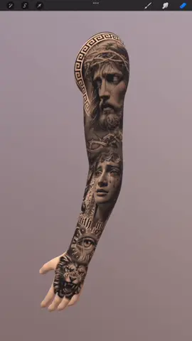 #fullsleeve #bpctattoos #sleeve #cristo #sanjudastadeo💚 