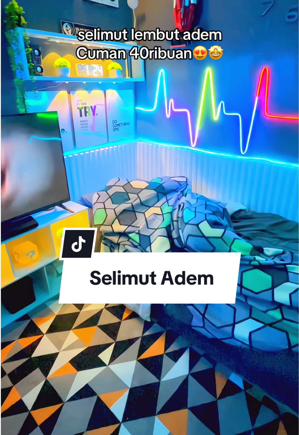 Selimut murah aesthetic lembut & adem + bonus 2 cempal dapur #selimutbulu #selimut #selimutmurah #kamaraesthetic 