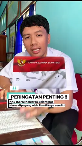 KKS (Kartu Keluarga Sejahtera) harus dipegang sendiri, tidak boleh dipegang dan disimpan orang lain #bansos #pkh #bpnt #xola 