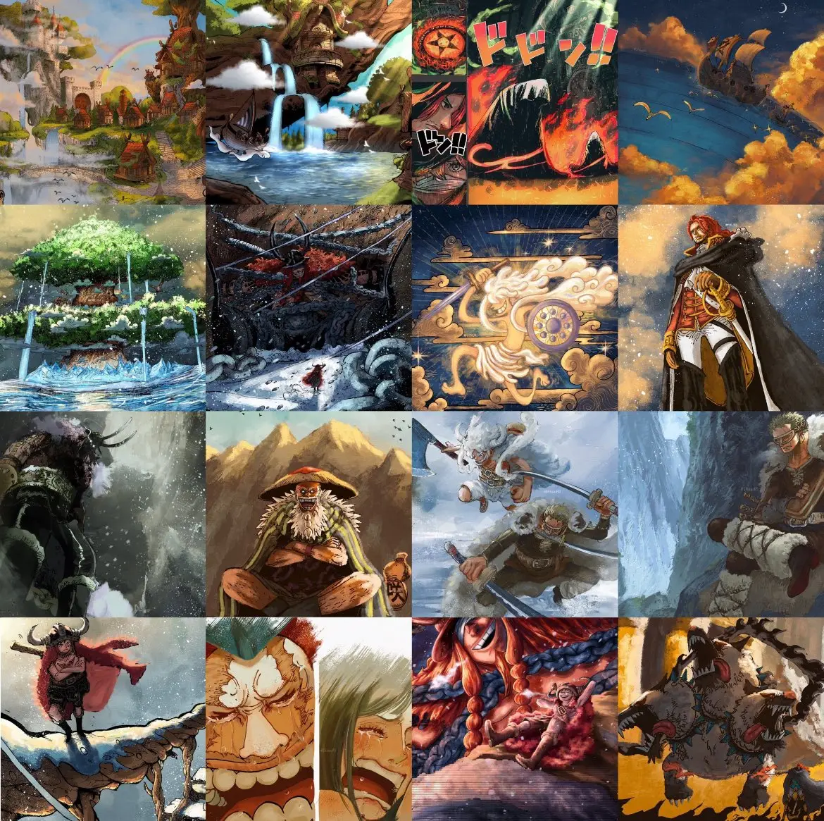 أعظم ارك بون بيس وبكل جدارة أودا تفنن بكتابة ذا الارك من أحداث وكشف أسرار وكشف ماضي شخصيات (روكس - لوكي - روجر) وظهور غابان والفرسان المقدسين وإيمو وشامروك الارك فعلا دسم إلي الان وباقي ما شفنا ذروته 🔥