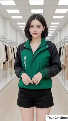 Áo khoác gió nữ 2 lớp chữ thêu. #aokhoacnu #thoitrangnu #xuhuong #viral #thinhhanh 