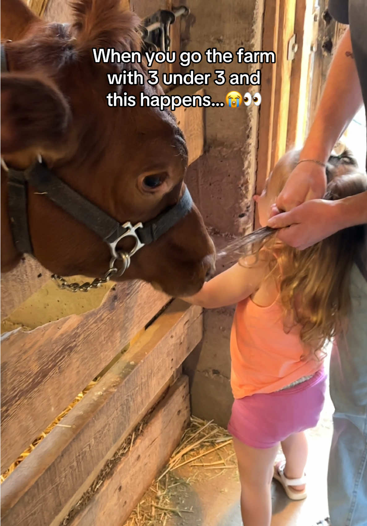 The animals were out to get us this day😭😂 Thankfully the kids are good sports and laughed about it after lol😅 #fail #toddler #parentfail #funny #toddlersoftiktok 