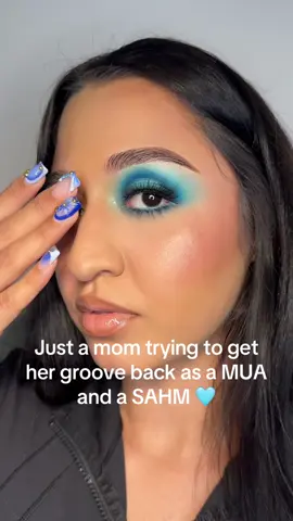 New mom back to her craft 💄 #fyp #makeup #glam #imamommy 