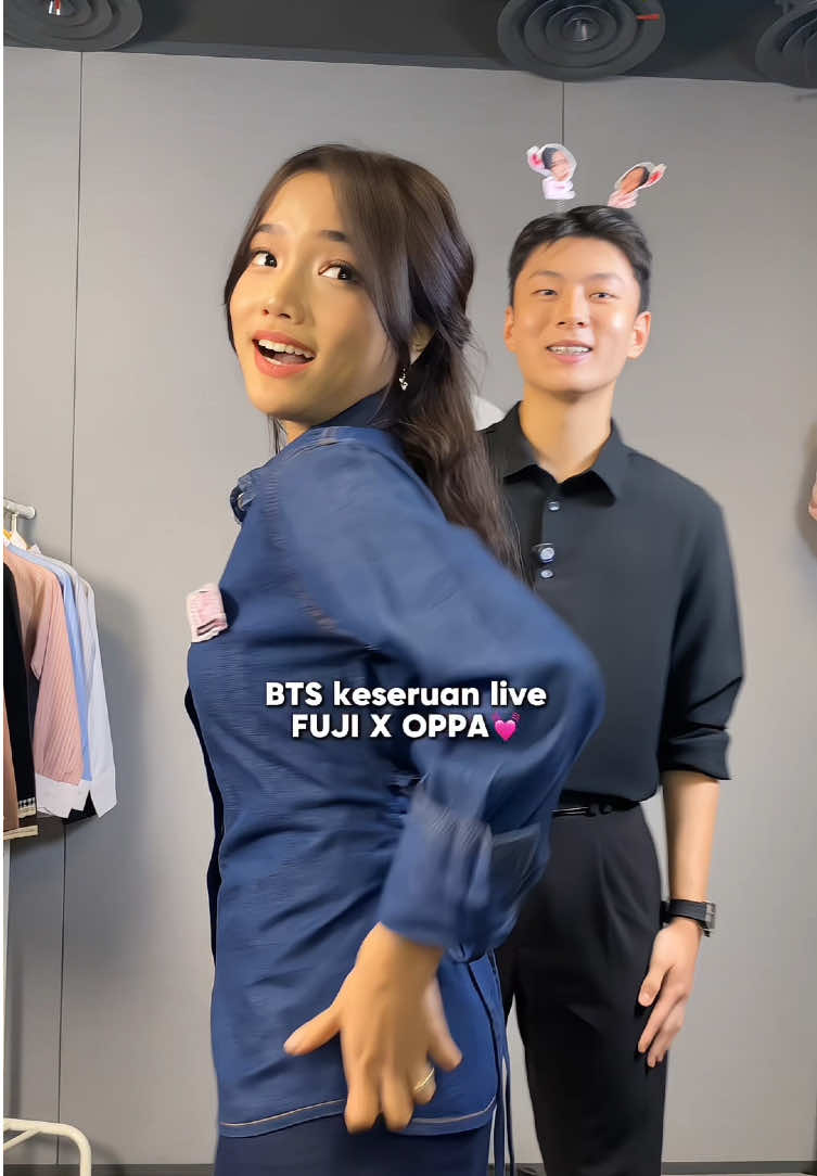 Behind the scene live fuji x oppa!! #fuji #fujian #live #missie 