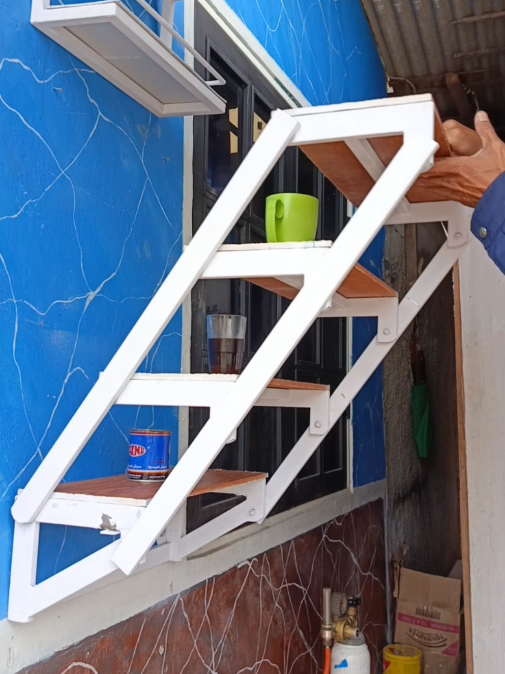 Rak dinding lipat serbaguna bantu follow #viralvideo #fyp #tukanglas 