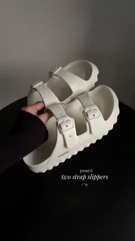 comfy slippers from @POSE PH 🤍 #slippers #sandals #whiteaesthetic #sandalsrecommendations #outfitinspo 