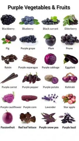 Purple Vegetables & Fruits#vocabulary #englishlearning #fyp #foryoupage❤️❤️ #levelup 