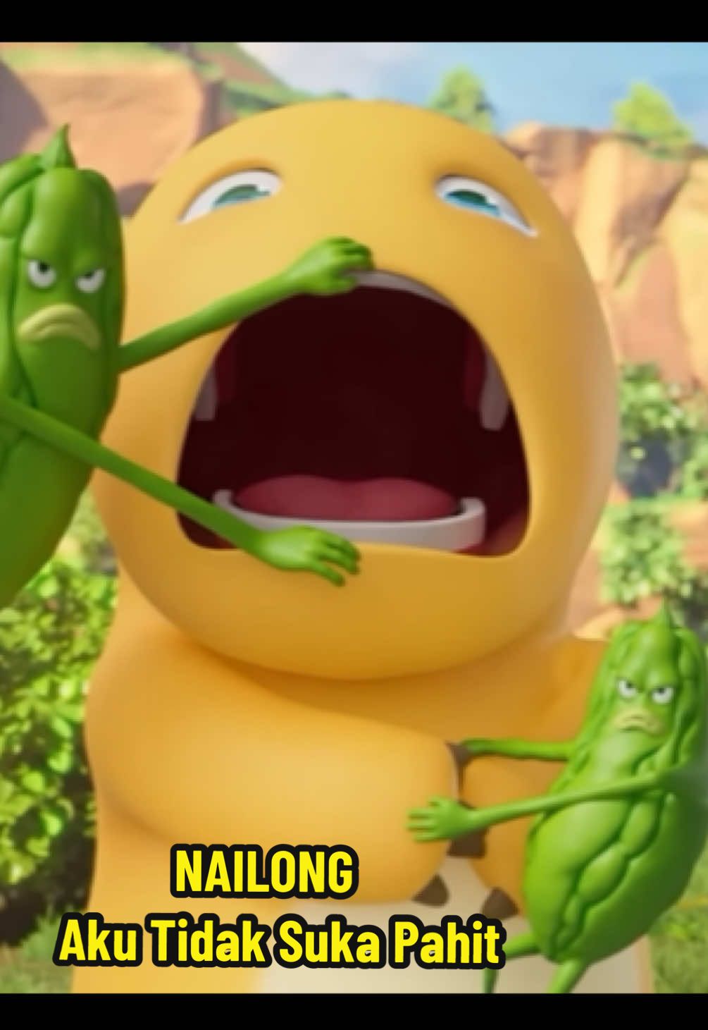 NAILONG Paha Ayam 🍖🤤 vs Pare 🫛🫨 #nailong #dinokuning #shortmovie #shortstory 