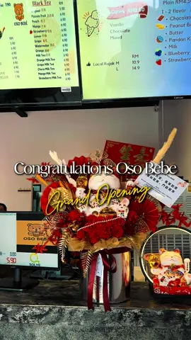 Hey Milk Tea Lovers! Welcome to Oso Bebe Milk Tea’s Grand Opening! Where every sip brings a smile and every cup is made with love 🧋💖 Let’s make today un-bear-ably sweet!  📍Taman Berlian Stabil, Kota Samarahan.  #osobebé #milktea #tamanberlian #fyp 