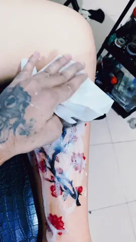 Masih menutup luka bekas bakar🙂#bismillahfyp🤲🏻 #fyppppppppppppppppppppppp #085363133655 #tattobatam #tattobatuaji 