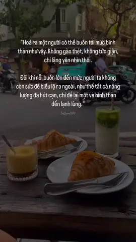 Hoá ra một người có thể buồn tới mức bình thản như vậy. Bình thản đến lạnh lùng. #LearnOnTikTok #fyp #foryou #viral #tamtrang 