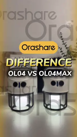 OL04 vs. OL04 Max: Same style, next-level performance. Which one lights your adventure? 💡🔦 #emergencylight #campinglight #orashareol04 #orashareol04max #safetylight 