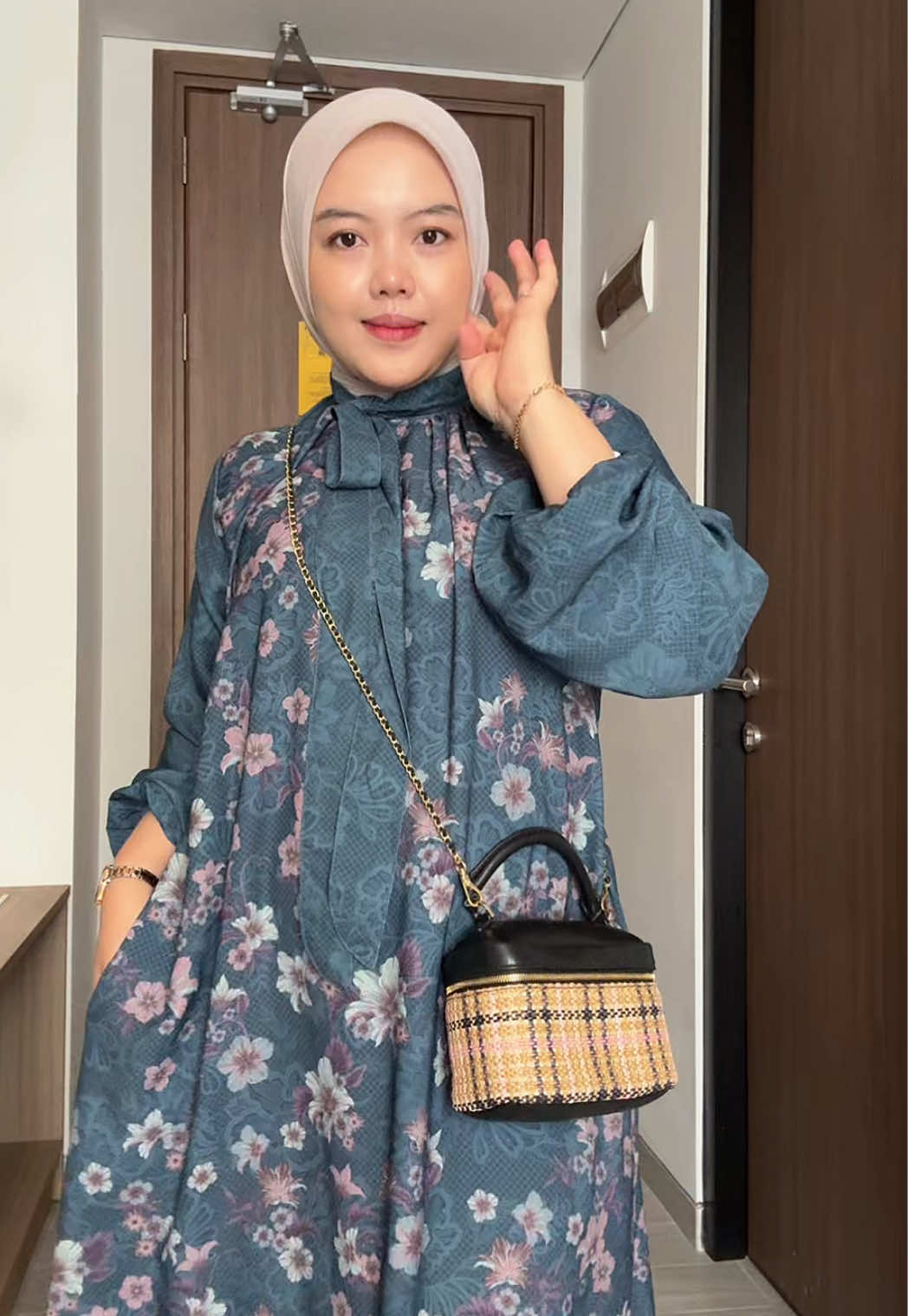 tysa gamis dress simpel tapi tetap mewah 😭😍🩵#ootdhijabstyle #viralditiktok #outfitideas #dress 