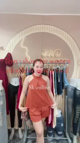 Crepe sleeveless blouse terno  short for women get yours #goodquality #affordable #getyoursnow✅ #newarrival 