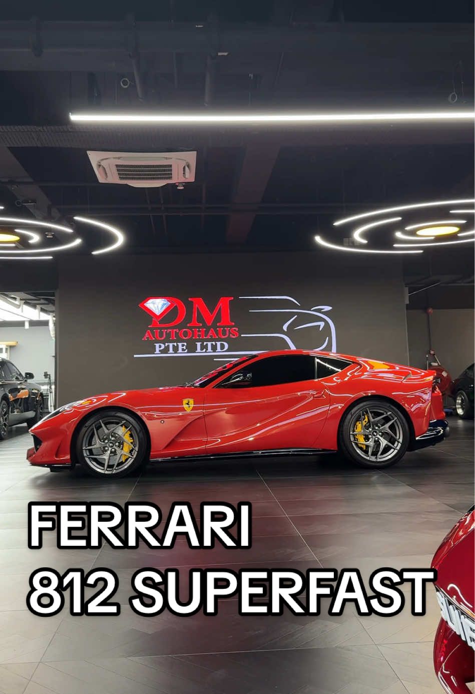 The Ferrari 812 Superfast — where raw power meets timeless Italian design. 🔥 Powered by a 6.5L naturally aspirated V12, it delivers 789 hp and an unmistakable Ferrari symphony that stirs the soul. A true driver’s car that embodies performance, passion, and prestige. ❤️‍🔥 #Ferrari812Superfast #V12Power #FerrariSingapore #DMAutohaus #Supercar 