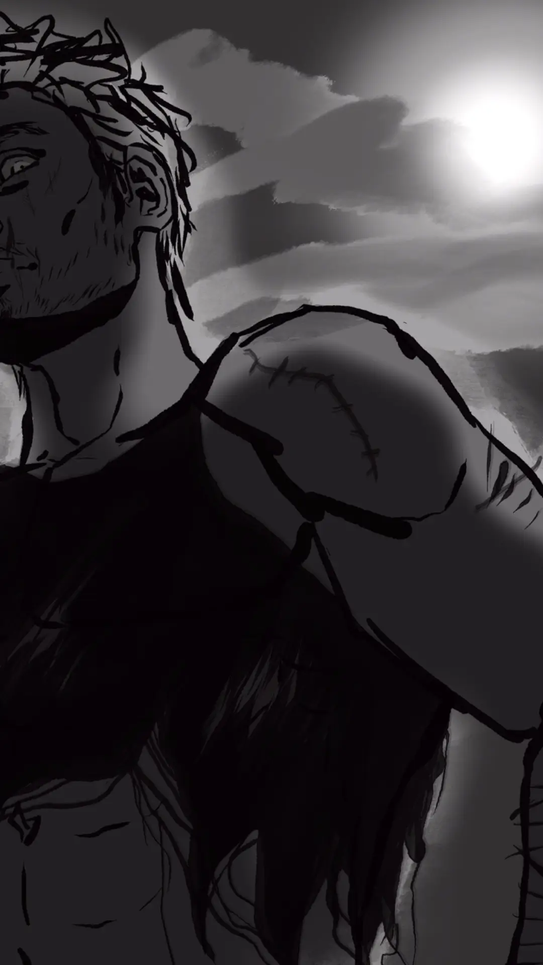 abt to make a whole story around this random werewolf I drew on a Wednesday night 