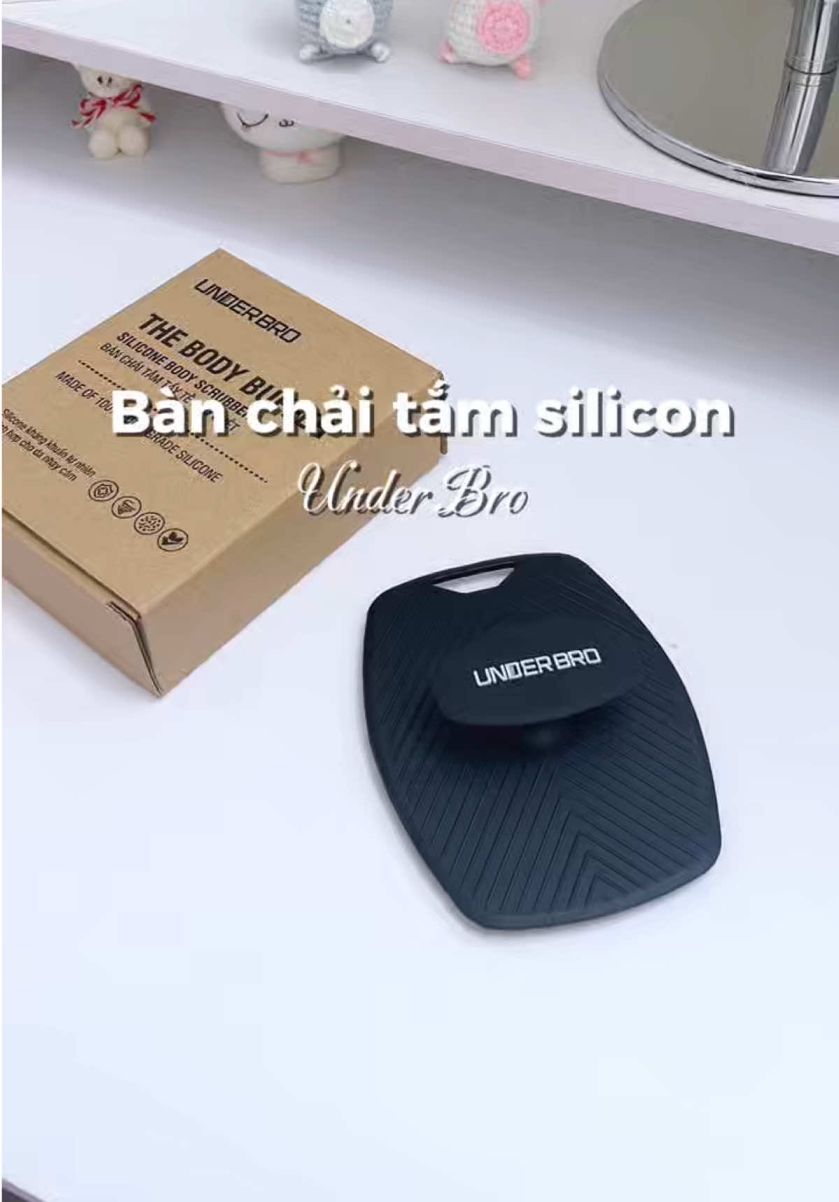 bàn chảu tắm silicon UnderBro #banchaitamsilicon #banchaiunderbro #banchaitam #underbro #lamdep 