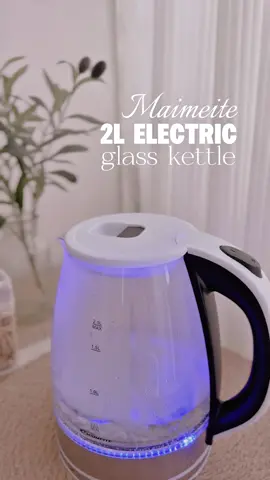 2L electric glass kettle na matibay at affordable from @MAIMEITE Lifestyle Store 🥰❤️ #electrickettle #glasskettle #maimeite #coffee #fyp 