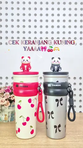 Tumbler Panda 700ml  #fyp #fyppppppppppppppppppppppp #fypviralシ #tumblerstainless #cekkeranjangkuning 