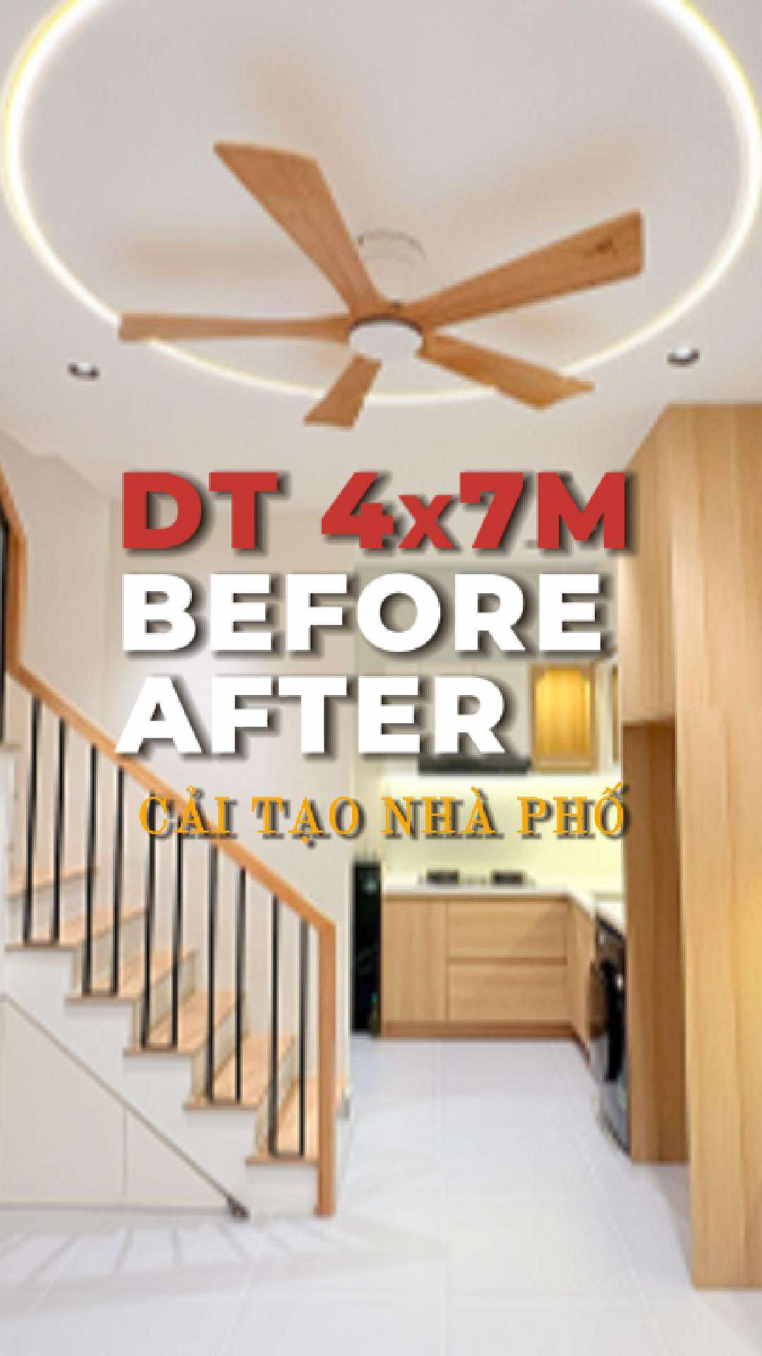 Trend Before After Cải Tạo Nhà 4x7m  #flexhouse #caitaonha #caitaonhacu #nhadep #xaynhadep 