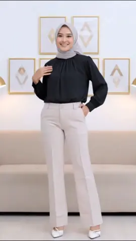 Tampil profesional tanpa kehilangan gaya! Celana kantor cutbray ini siap bikin tampilanmu makin elegan dan jenjang 🔥 Nyaman dipakai seharian, cocok untuk kerja, kuliah, atau hangout🥰 #celanakantorwanita #cutbraypants #celanawanita #fypシ゚ #fyppppppppppppppppppppppp 