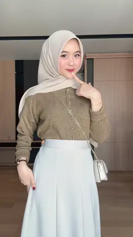 kardigan cantik simpel tapi nyaman🥇😍🤏🏻 #kardigan #kardiganrajut #ootdhijab #OOTD 