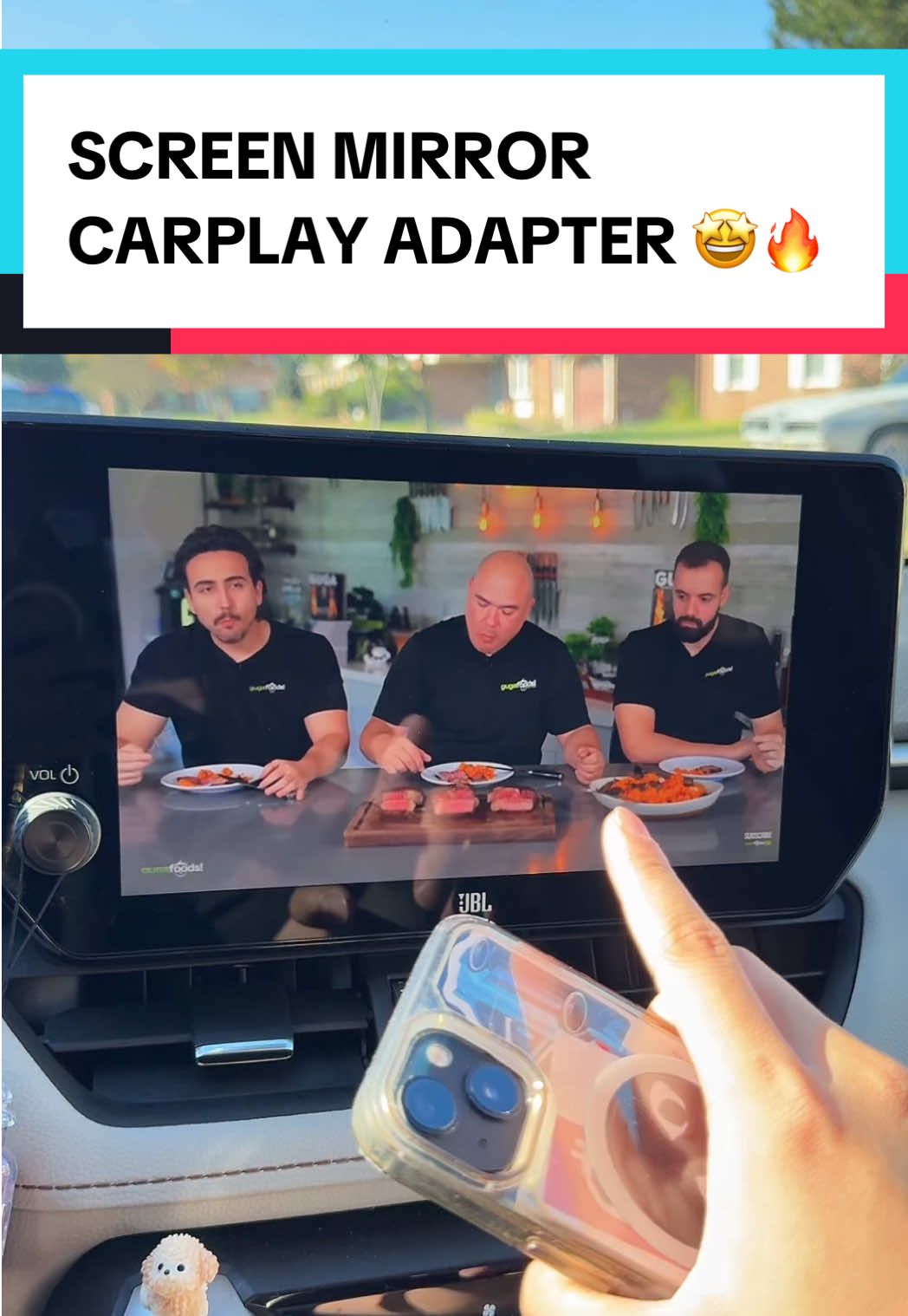 Make sure the app is compatible or you can’t mirror! #carplay #wirelesscarplay #caraccessories #tiktokshopblackfriday #tiktokshopcybermonday 