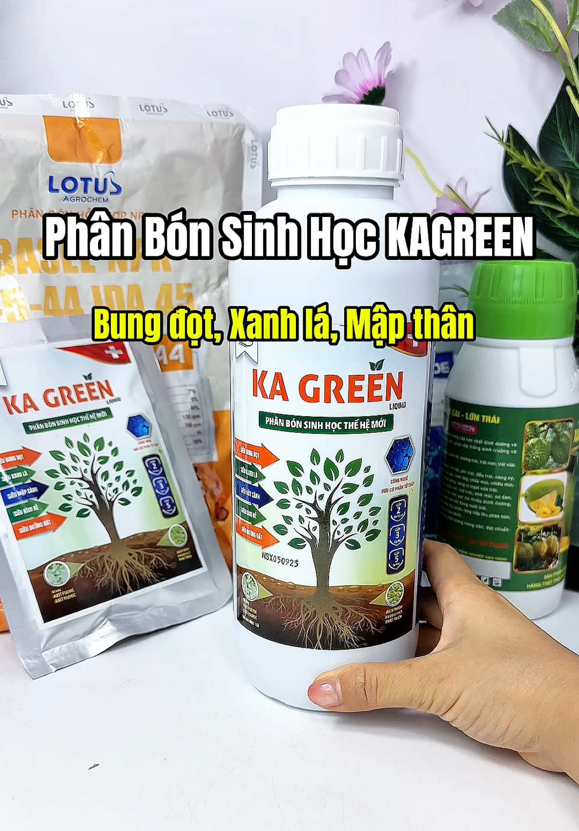 Phân bón sinh học chất lượng cao Công nghệ hữu cơ phân tử thấp , chai 1 lít , giá Seo hời, miễn ship #phanbonla #phanbonsinhhoc #phanbonhuuco #kagreen #nongnghiep 