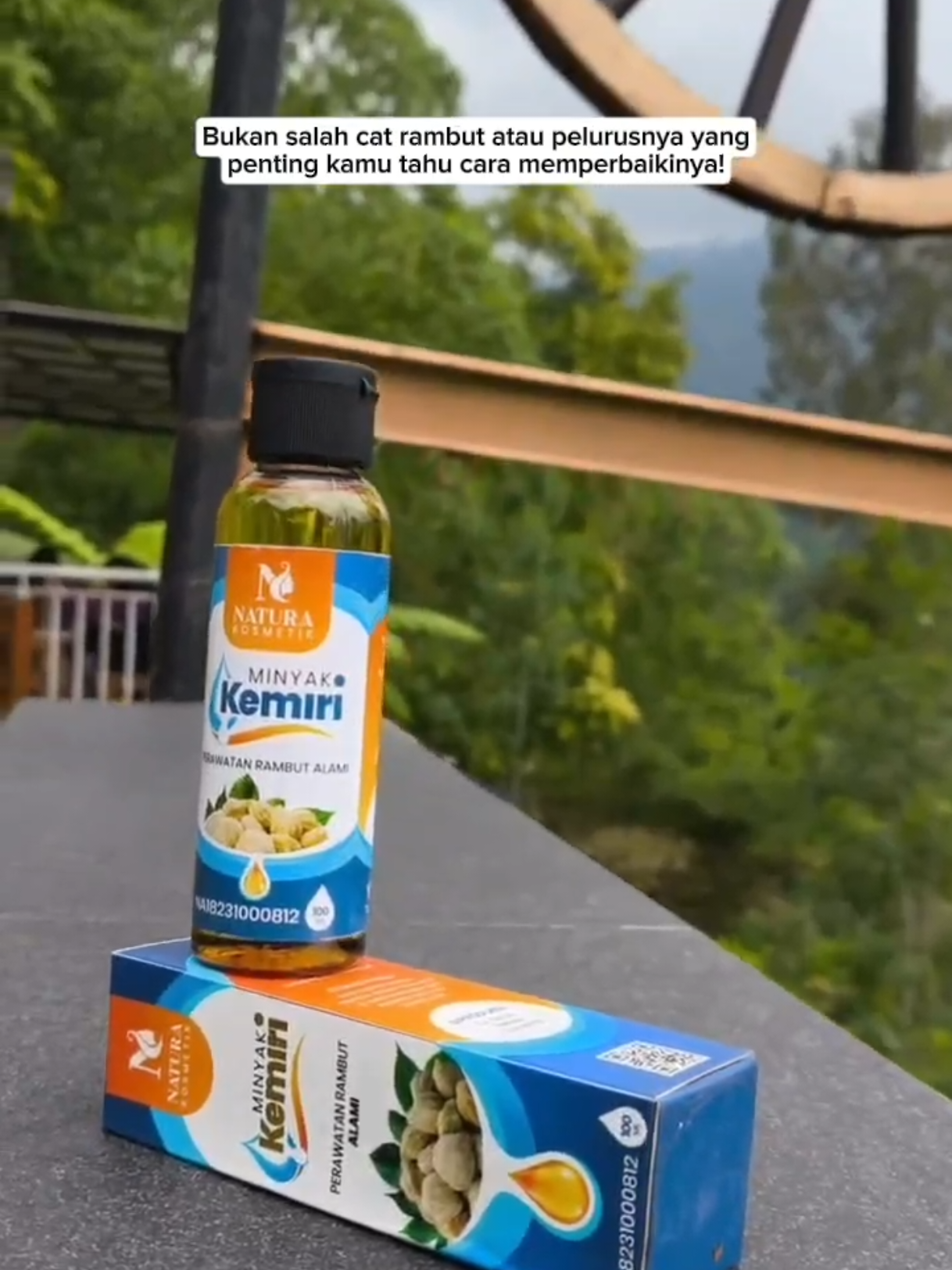 rambut tetap sehat meskipun di cat atau di perlurus.... #rambutlebat #rambutsehat #rambutlurus #minyakkemiri #perawatanalami 