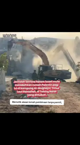 Jangan lupa buat rakyat P di Tebing Barat  penderitaan mereka belum berakhir   setiap hari puak IsSeweL menyerbu dan merobohkan rumah rakyat P,menangkap orang² P , dan sbg All Eyes on West Bank  #foryoupage #westbank #breakthesilence 