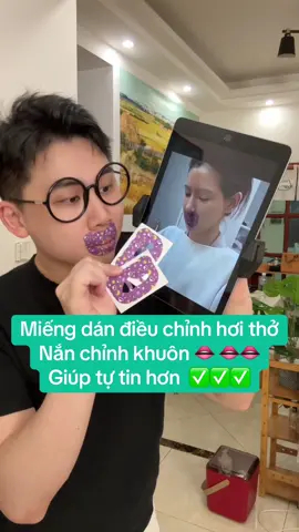 Miếng dán điểu chỉnh hơi thở khi ngủ và khuân miệng 👄 #xuhuongtiktok #miengdanmieng #nhakhoa #tienich 