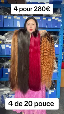 4 pour 280€ , 4 pour 20 pouce ✅ WhatsApp : 0086 170 2306 9717  #baisihairfr #vietnamhair 