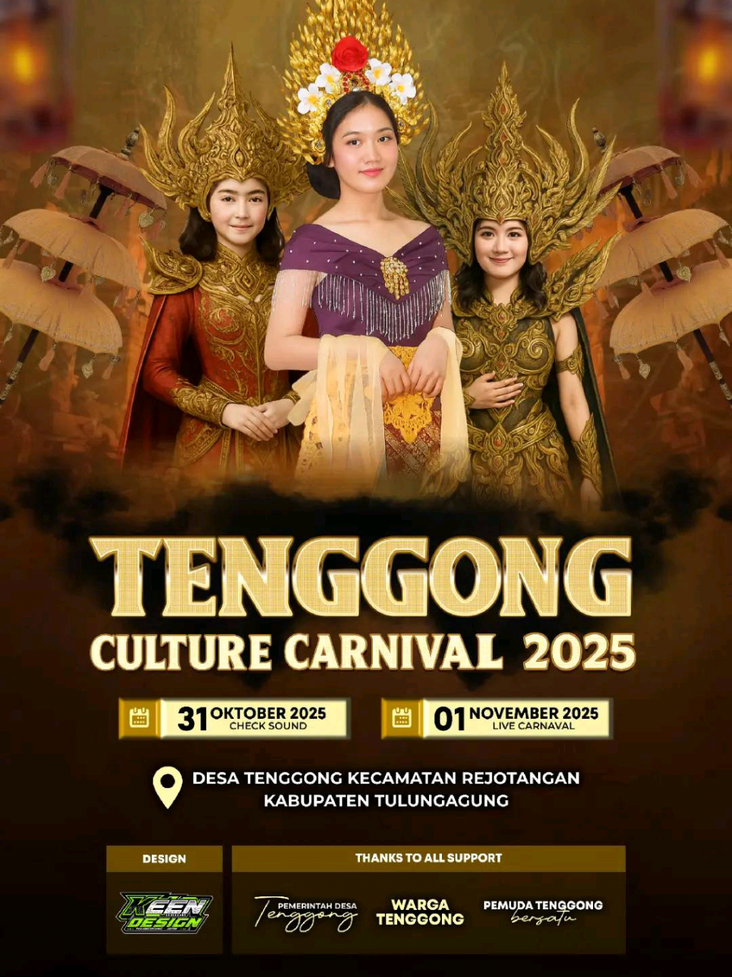 TENGGONG CULTURE CARNAVAL 2025 🎊 🗓️ cek sound tgl 31 Oktober karnaval tgl 1 November 2025 📍desa tenggong kec Rejotangan Tulungagung  📢 Ojo lali disimpen Ben Ndak kliwatan bolo 🔥  #karnaval  #karnavalsoundsystem  #tulungagung 
