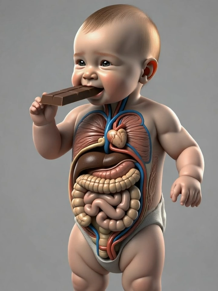 Chocolate & Children: Hidden drawbacks 🍫 Sugar load → tooth decay & energy spikes/crashes ⚡ Caffeine + theobromine → jitters, poorer sleep, headaches in some kids 🔥 May worsen reflux/tummy upset in sensitive children 🕒 Keep it away from late afternoon/evening; tiny portions if offered #ChildHealth #ParentingTips #parenting #HealthTok #nutritiontips