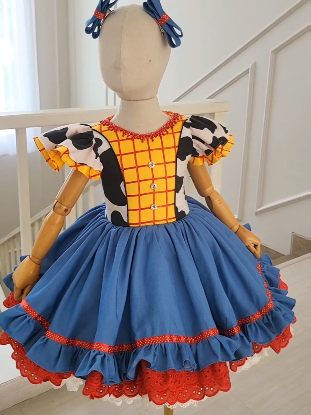 ✨ A Touch of Magic from Toy Story! ✨ Inspired by the whimsical world of Toy Story, this dress brings to life the joy, colors, and adventures of childhood. Every detail celebrates the spirit of play, courage, and true friendship. because every child deserves their own magical story. 💫👧 #dress #toystory #babygirl #fyp 