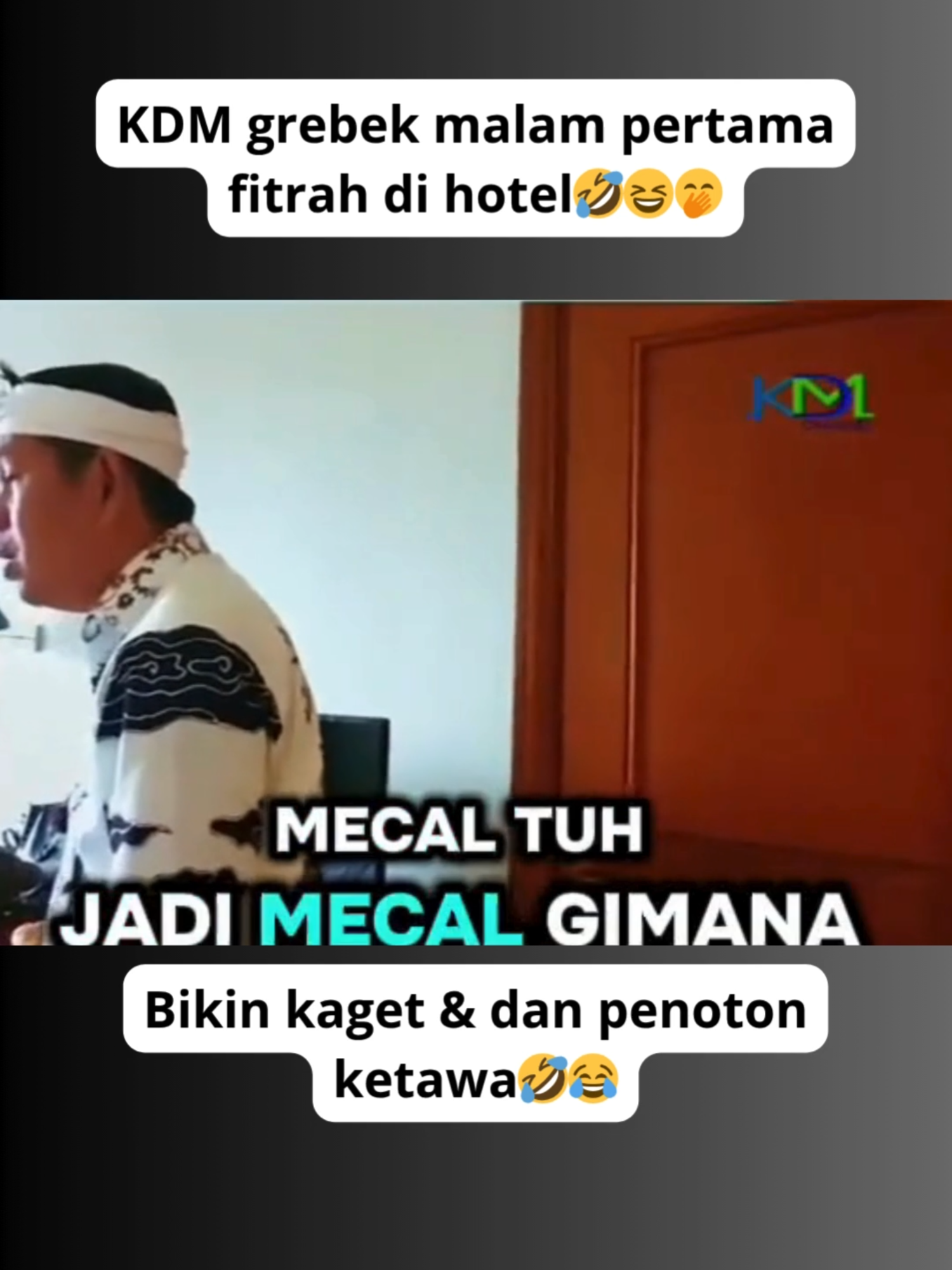 KDM ANTAR FITRA MALAM PERTAMA: Pengantin Kaget dan Penonton Ketawa Guling-Guling! 🤣🤭 Momen pernikahan Fitrah (salah satu orang yang dekat dengan KDM) menjadi tontonan yang sangat menghibur di kanal YouTube Kang Dedi Mulyadi (KDM). Sesuai dengan judul video yang kocak, KDM memang 