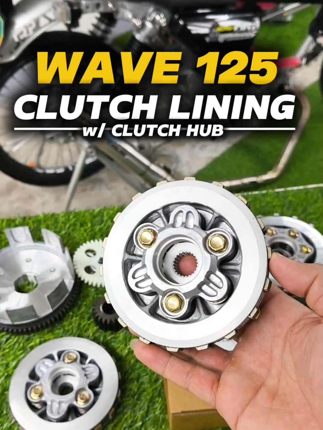 Clutch lining w/ clutch hub Wave 125💯✅ #clutchlining #honda #wave125i_ไฟเลี้ยวบังลม #clutchhub #genuineparts 