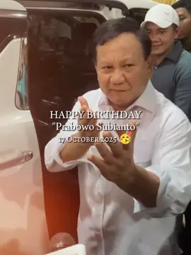 Happy birthday 🥳 Bapak prabowo yang ke 74 sehat selalu bapak,kami selalu men do'a kan untuk bapak❤️‍🩹🤧 #prabowo #happybirthday #fypシ゚ #president 