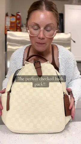 So many colors to chose from!! #backpack #checkeredprint #womensbags 