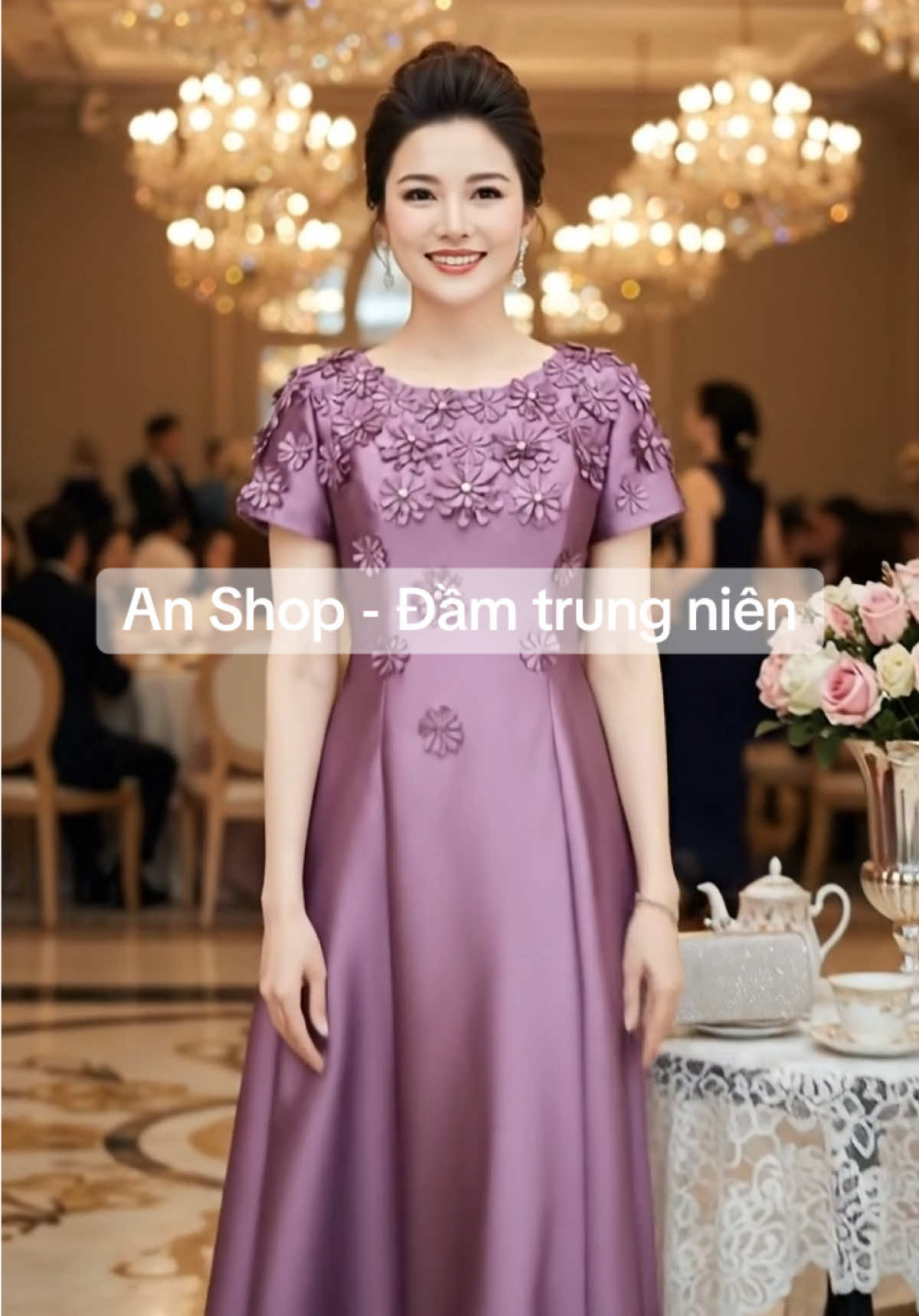 Follow shop sẽ đặt được giá ưu đãi hôm nay, nhưng nhà em sắp hết size, các chị chốt ngay trong giỏ hàng nhé ạ #anshopdamtrungnien #vaydutiec #vaydutiecsangchanh #damtrungniendutiec #vaythietke 