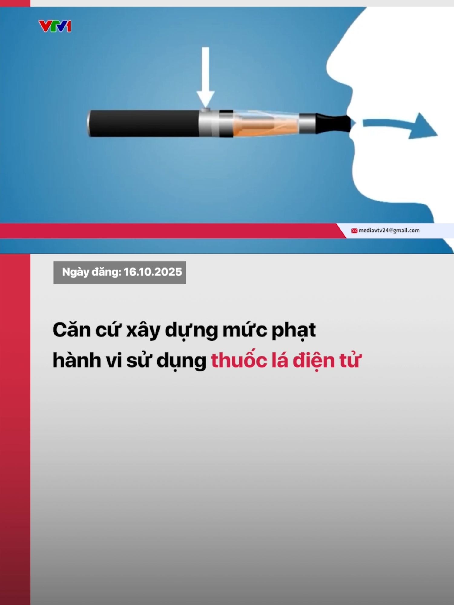 Để đưa ra các mức phạt và xử lý với hành vi sử dụng thuốc lá điện tử, cần đưa ra khái niệm và bằng chứng khoa học về tác hại của thuốc lá điện tử. #vtvdigitlal #tiktoknews #vtv24  #thuocladientu