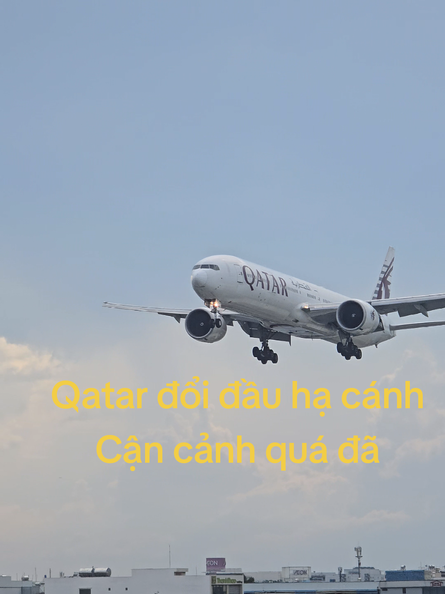 Boeing777 Quatar đổi đầu hạ cánh #donglivemaybay #maybay #avation #boeing777 #qatar 