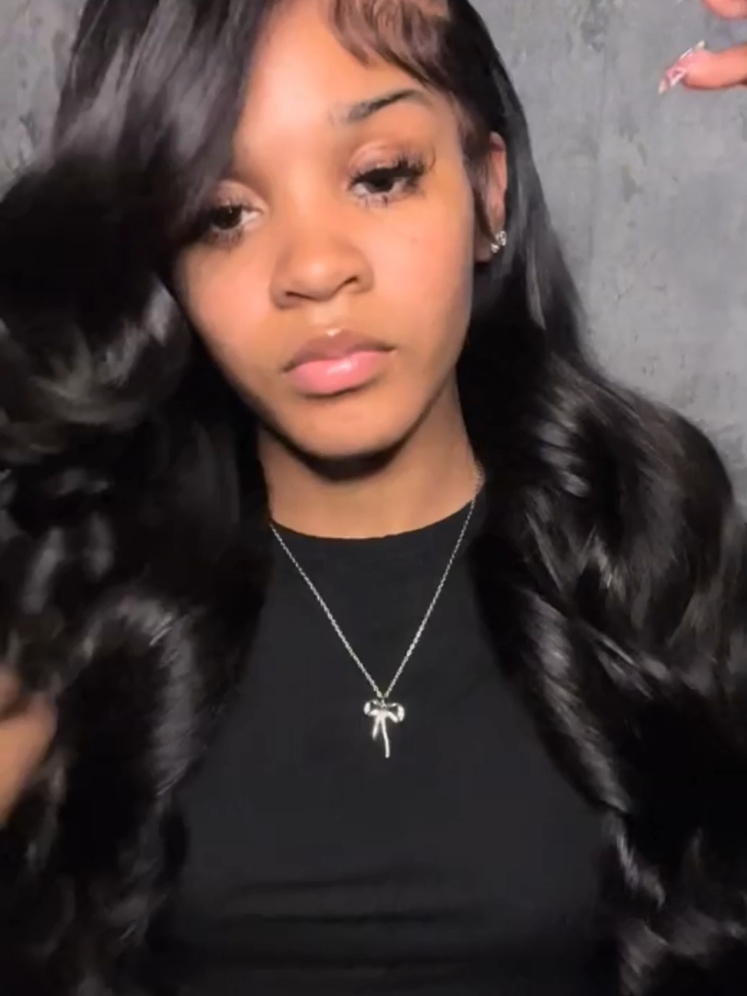 Silky smooth hair for Halloween? Yes! It holds any look you dream up. Get creative! 🎃wig link in my b!0#allovehair #wiginstalls #blackgirlmagic✨ #tutorialss #foryou #luxury #trends #tiktok #happyhalloween #happyhalloween🎃 #halloween #halloweensale #bodywave