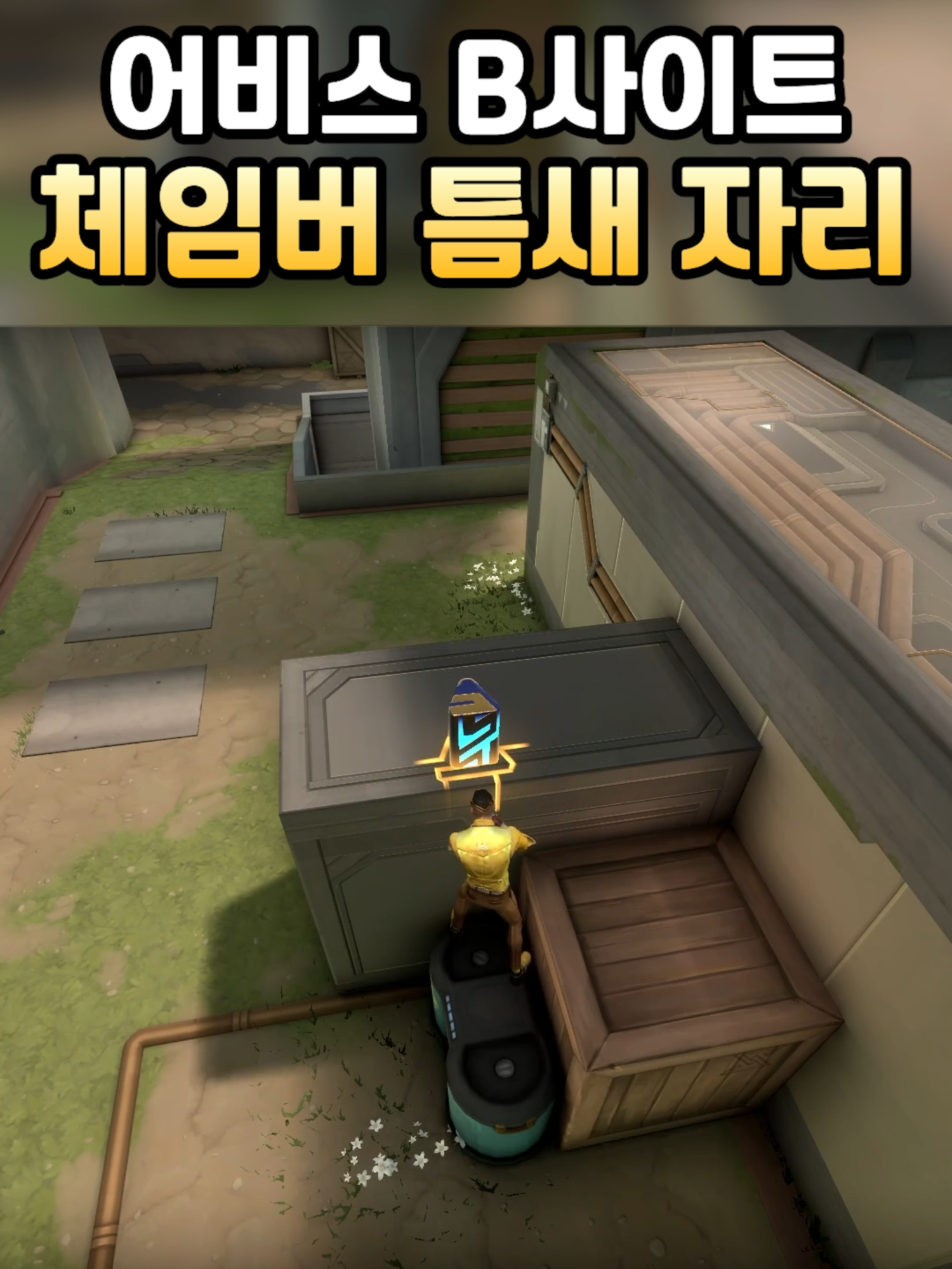 어비스 B사이트 수비 체임버 틈새 묘수 자리 #발로란트 #Valorant #어비스 #abyss #체임버 #chamber