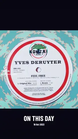 Feel Free - Yves Deruyter - 1998 Make that 27 years old now. 🔥🔥 #onthisday #trance #electronicmusic #classics #classics 