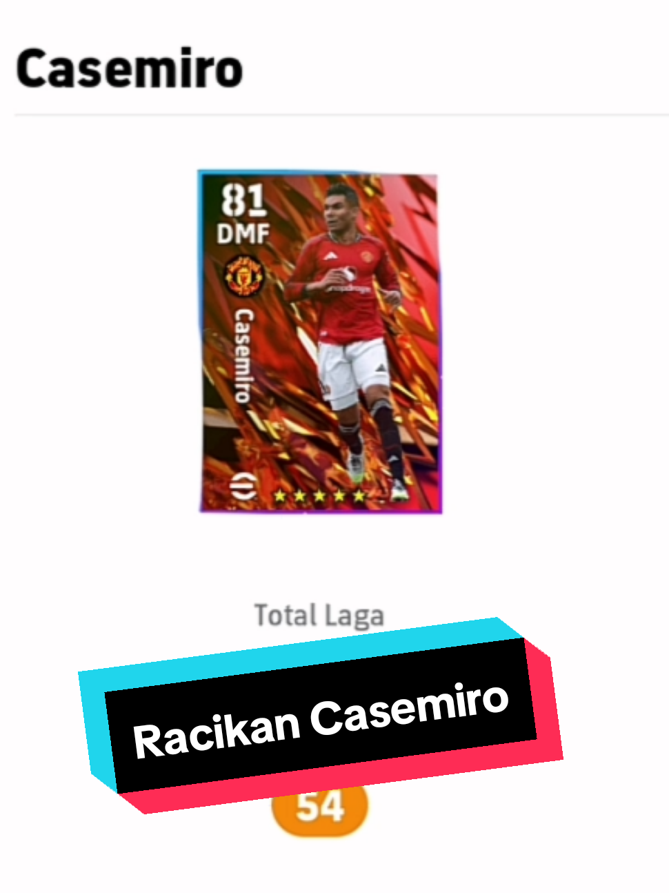 Racikan Casemiro Terbaru Rating 97🔥 #efootball #efootball2026 #pes #fyp #foryou 